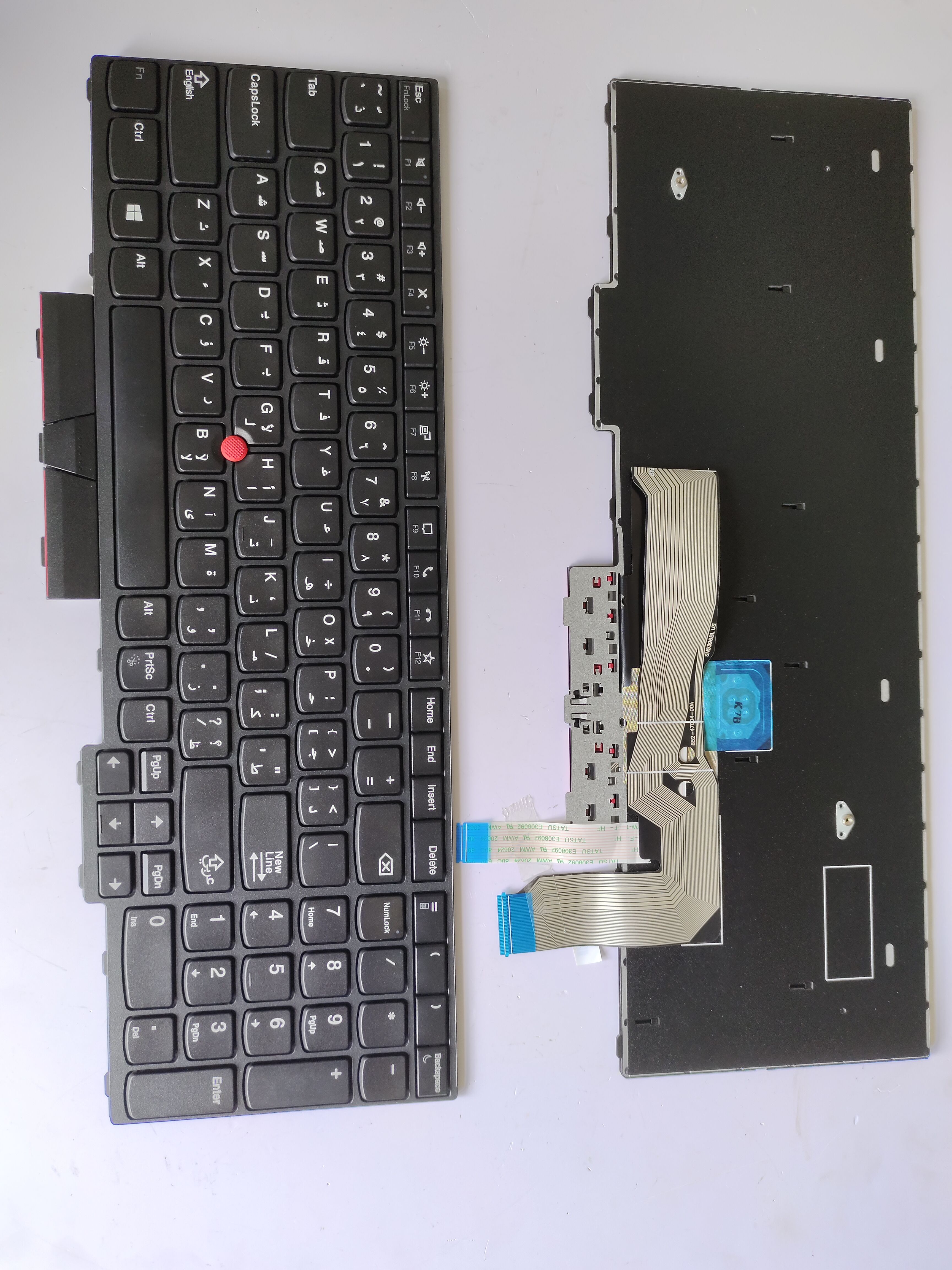 Picture of New Replacement Laptop Keyboard For IBM L15/P15V/T15P BLACK FRAME BLACK (OEM) AR Layout